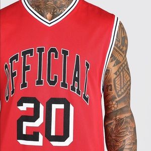 Boohoo Official Basketball Tank